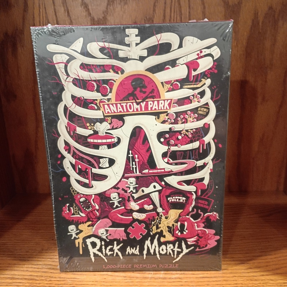 Rick and Morty Anatomy Park 1000 Piece Premium Puzzle - Brand New Sealed